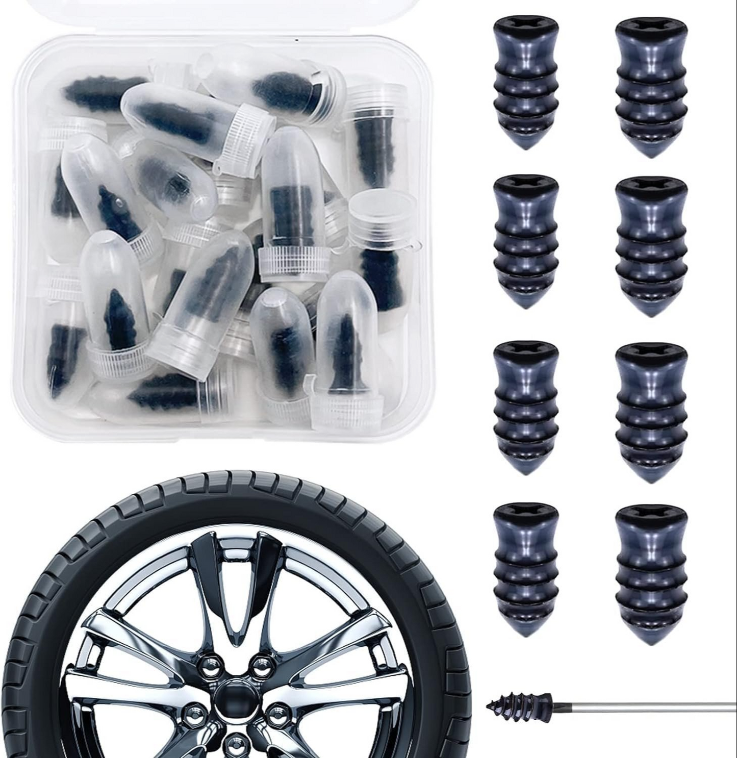 🎄Christmas-Sale 49%OFF🔥Tire Repair Rubber Nail🚚🎁Free Screwdriver Included