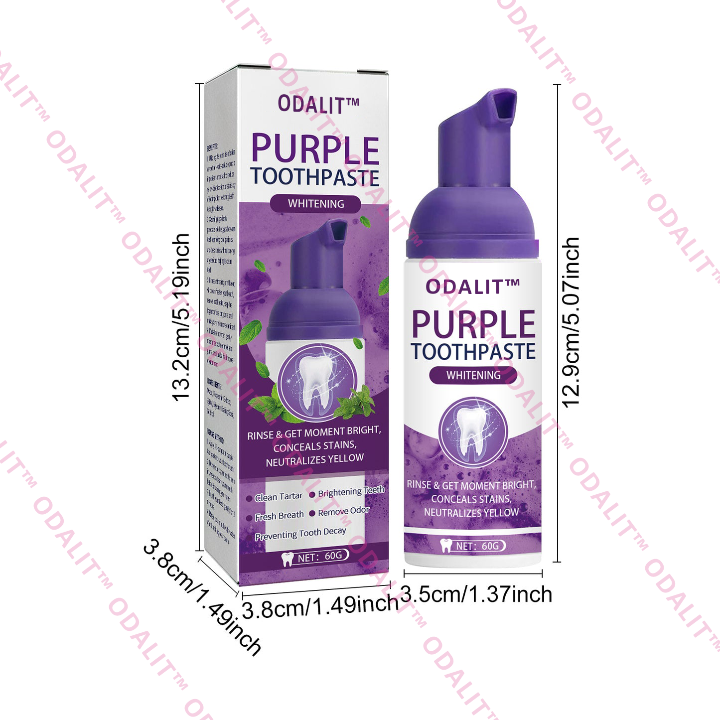 ODALIT™ Purple Whitening Toothpaste🦷(ADA recommended)