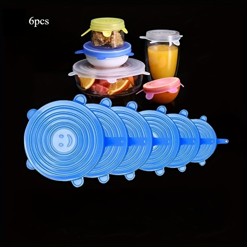 🍽️Silicone Cover Stretch Lids Reusable Airtight Food Wrap Covers