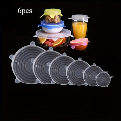 🍽️Silicone Cover Stretch Lids Reusable Airtight Food Wrap Covers