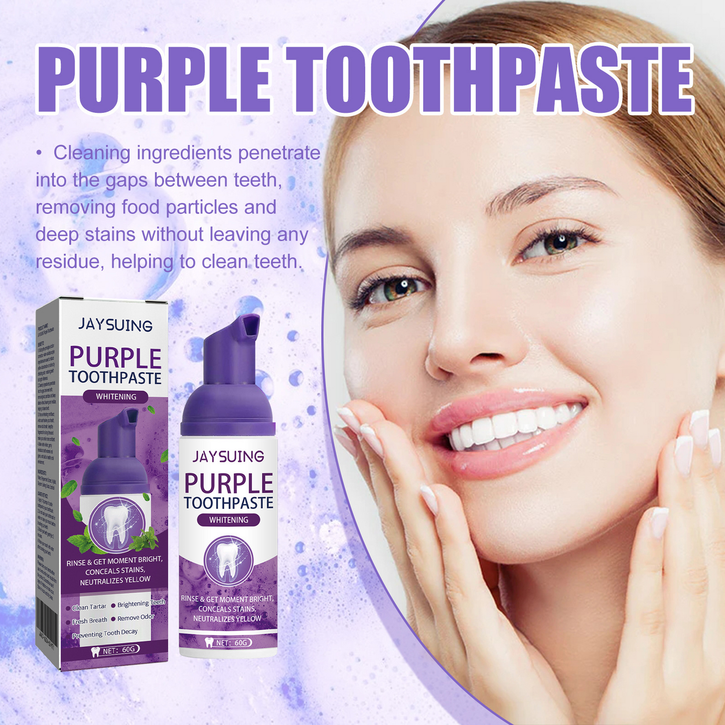 ODALIT™ Purple Whitening Toothpaste🦷(ADA recommended)