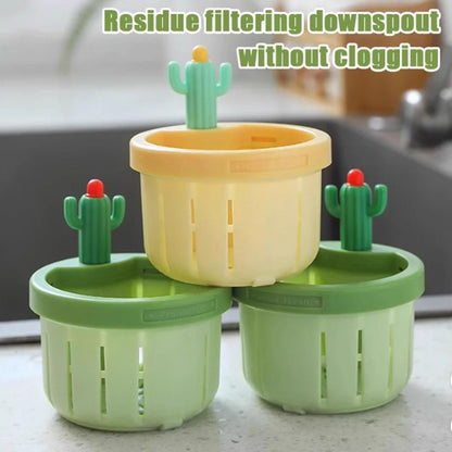 🏆Flash Sale⚡ 50K+ SOLD!🔥🍽️Cactus Kitchen Automatic Dumping Sink Filter(BUY 2 GET 1 FREE)