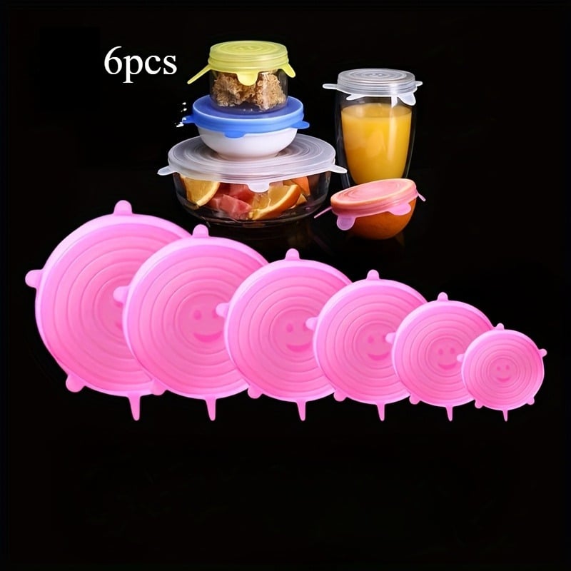 🍽️Silicone Cover Stretch Lids Reusable Airtight Food Wrap Covers