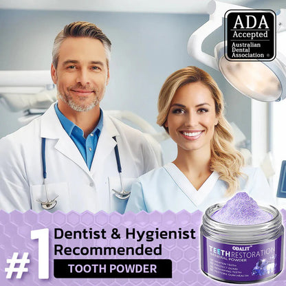 ODALIT™ TeethRestoration Mineral Powder🦷Obtain American Dental Association (ADA) Certification (Treats periodontitis and mouth ulcers, prevents tooth loss, and repairs gum recession）