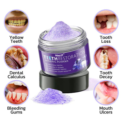 ODALIT™ TeethRestoration Mineral Powder🦷Obtain American Dental Association (ADA) Certification (Treats periodontitis and mouth ulcers, prevents tooth loss, and repairs gum recession）