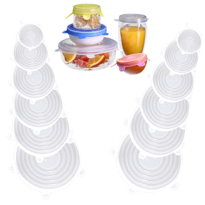 🍽️Silicone Cover Stretch Lids Reusable Airtight Food Wrap Covers