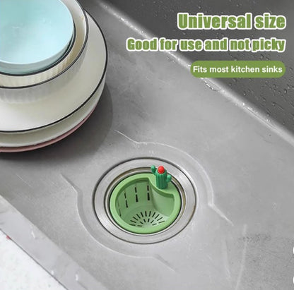 🏆Flash Sale⚡ 50K+ SOLD!🔥🍽️Cactus Kitchen Automatic Dumping Sink Filter(BUY 2 GET 1 FREE)